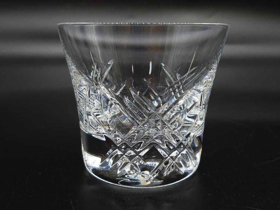 未使用　フランス　Baccarat　バカラ　STELLA(ステラ)　イヤータンブラー2014　至福のひとときを演出するロックグラス2客セット(創設250周年記念、コップ、グラス、フルレッドクリスタルガラス、共箱付き)(R-079642)