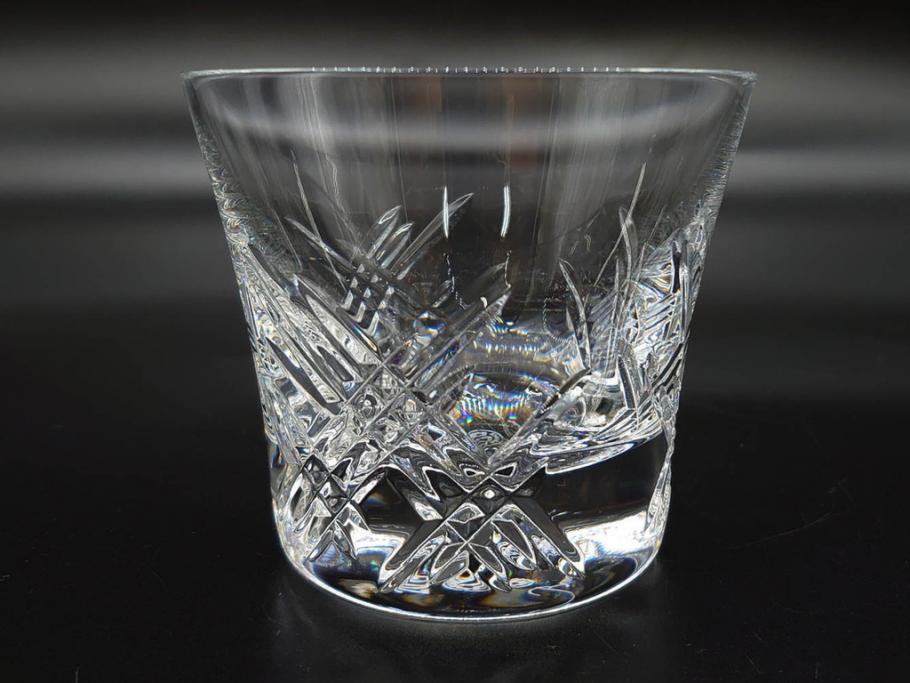 未使用　フランス　Baccarat　バカラ　STELLA(ステラ)　イヤータンブラー2014　至福のひとときを演出するロックグラス2客セット(創設250周年記念、コップ、グラス、フルレッドクリスタルガラス、共箱付き)(R-079642)