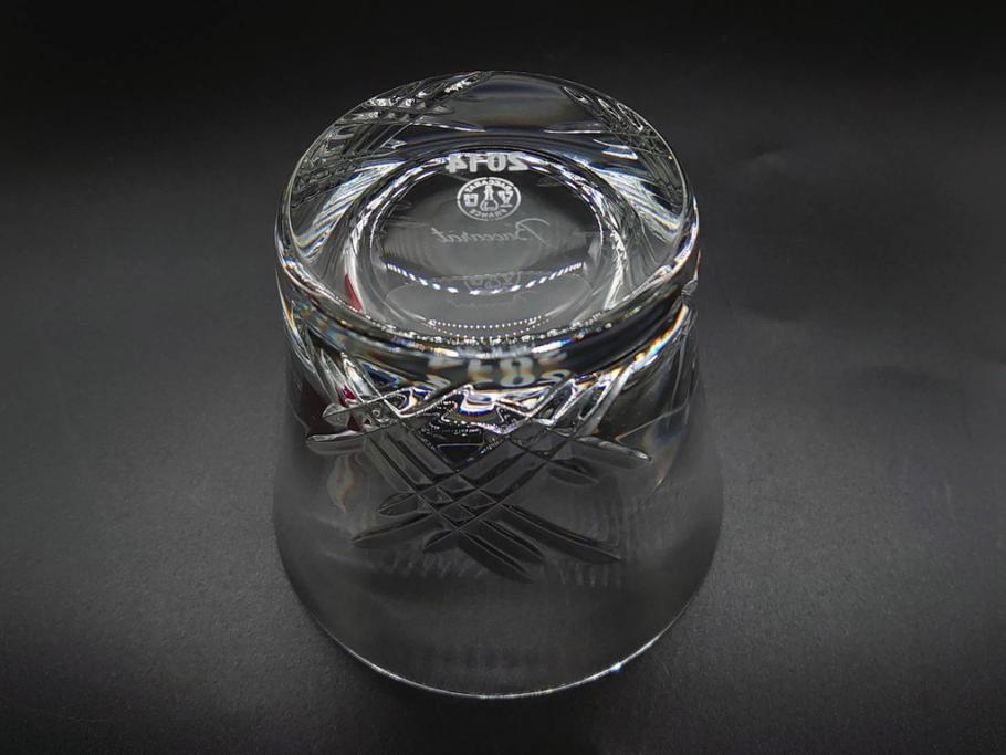 未使用　フランス　Baccarat　バカラ　STELLA(ステラ)　イヤータンブラー2014　至福のひとときを演出するロックグラス2客セット(創設250周年記念、コップ、グラス、フルレッドクリスタルガラス、共箱付き)(R-079642)