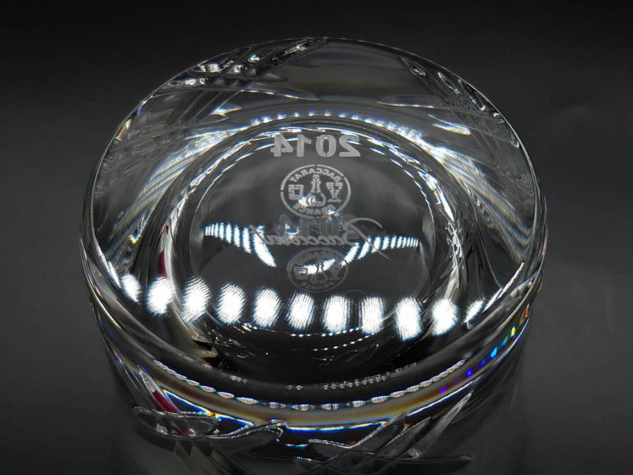 未使用　フランス　Baccarat　バカラ　STELLA(ステラ)　イヤータンブラー2014　至福のひとときを演出するロックグラス2客セット(創設250周年記念、コップ、グラス、フルレッドクリスタルガラス、共箱付き)(R-079642)