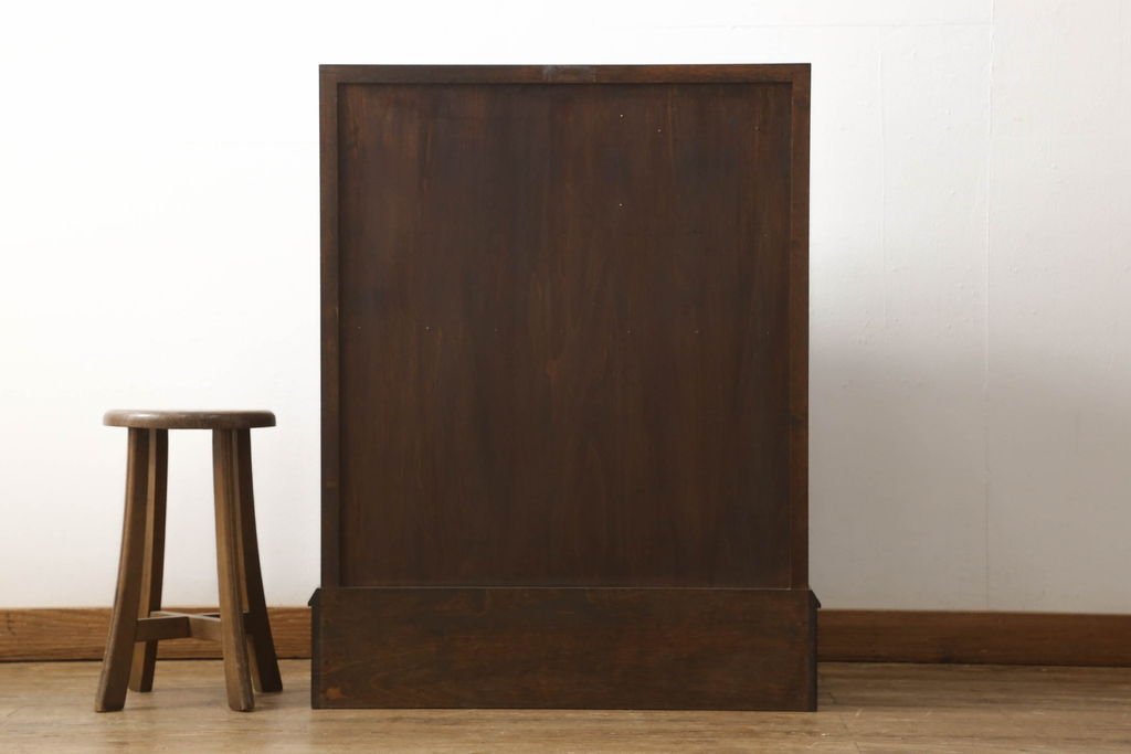 中古　美品　松本民芸家具　上品な雰囲気漂うライティングビューロー(ワークデスク、机、戸棚、キャビネット、引き出し、チェスト、在宅ワーク用)(R-060270)