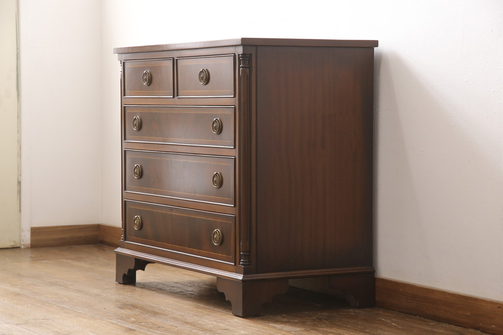 中古美品 イギリス王室御用達 マホガニー材 ロスジョン(ROSJOHN) 凝っ