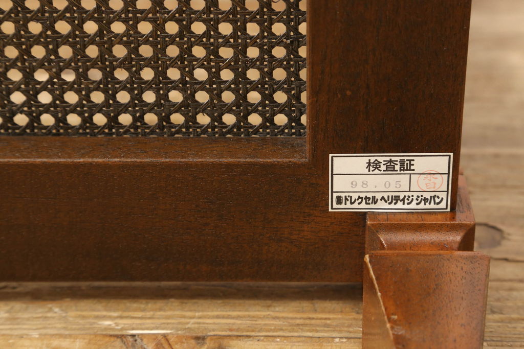 中古　美品　DREXEL HERITAGE(ドレクセルヘリテイジ)　補助テーブル付きのクラシカルなサイドテーブル(コーヒーテーブル、エンドテーブル)(R-057597)