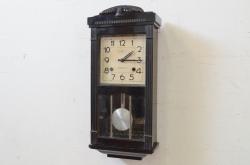 アンティーク雑貨　昭和中期　AICHI(愛知時計電機)　ゼンマイ式　30DAY　置時計(振り子時計)