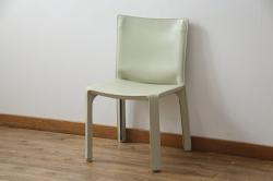 ビンテージ家具　松本民芸家具風　ラッシ座面が優しい雰囲気のダイニングチェア(ラッシチェア、椅子)(R-038454)