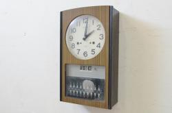 アンティーク雑貨　昭和中期　AICHI(愛知時計電機)　ゼンマイ式　30DAY　置時計(振り子時計)(1)