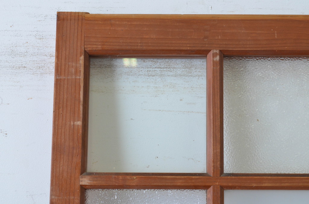 アンティーク建具　大正ロマンの雰囲気香るガラス引き戸1枚(ガラス戸)(R-065506)