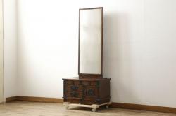 未使用品　陽炎(かげろう)　デットストック品のステンドグラス(建具、ドア、窓、照明、衝い立て、衝立、つい立て)(定価約12万円)(R-074441)