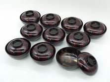 明治期　輪島塗　木製　漆器　金蒔絵　気品漂うお椀10客セット(蓮、菊、蝶、ちょう、花、蓋付き、汁椀、吸物椀、漆芸、和食器)(R-079649)