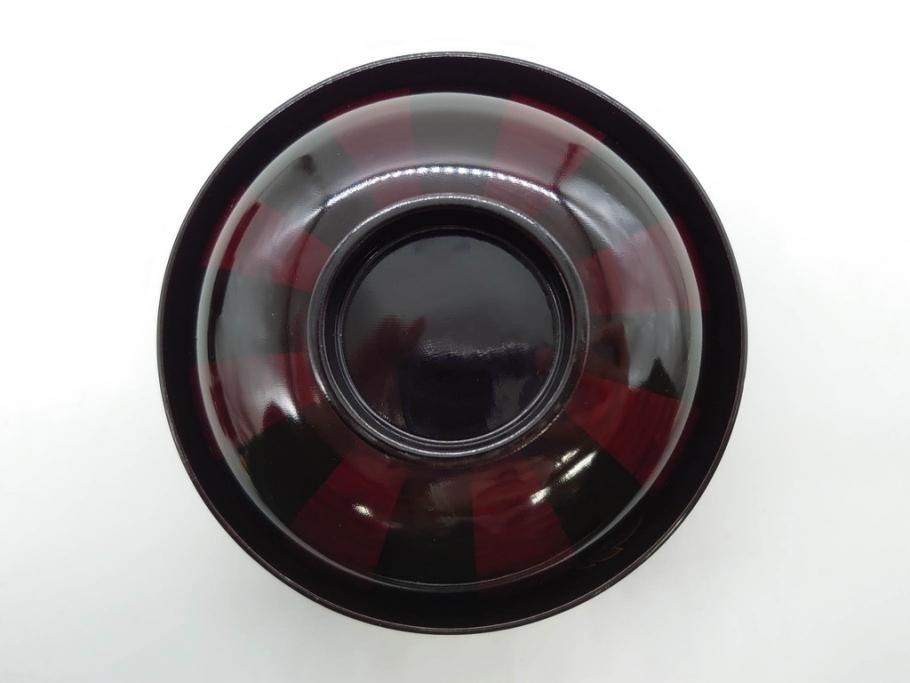 明治期　輪島塗　木製　漆器　金蒔絵　気品漂うお椀10客セット(蓮、菊、蝶、ちょう、花、蓋付き、汁椀、吸物椀、漆芸、和食器)(R-079649)