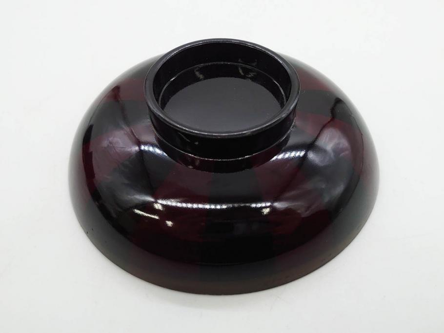 明治期　輪島塗　木製　漆器　金蒔絵　気品漂うお椀10客セット(蓮、菊、蝶、ちょう、花、蓋付き、汁椀、吸物椀、漆芸、和食器)(R-079649)