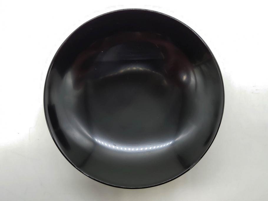 昭和期　輪島塗　漆器　木製　金蒔絵　豪華な金彩が美しいお椀9客セット(鉄線花?、漆芸、蓋付き、汁椀、吸物椀、和食器)(R-079650)　