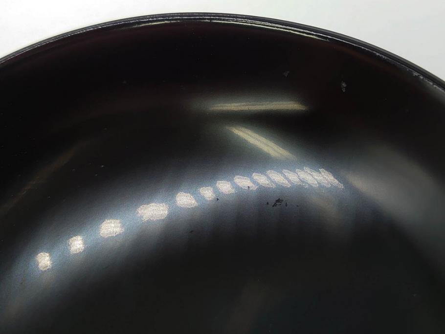 昭和期　輪島塗　漆器　木製　金蒔絵　豪華な金彩が美しいお椀9客セット(鉄線花?、漆芸、蓋付き、汁椀、吸物椀、和食器)(R-079650)　