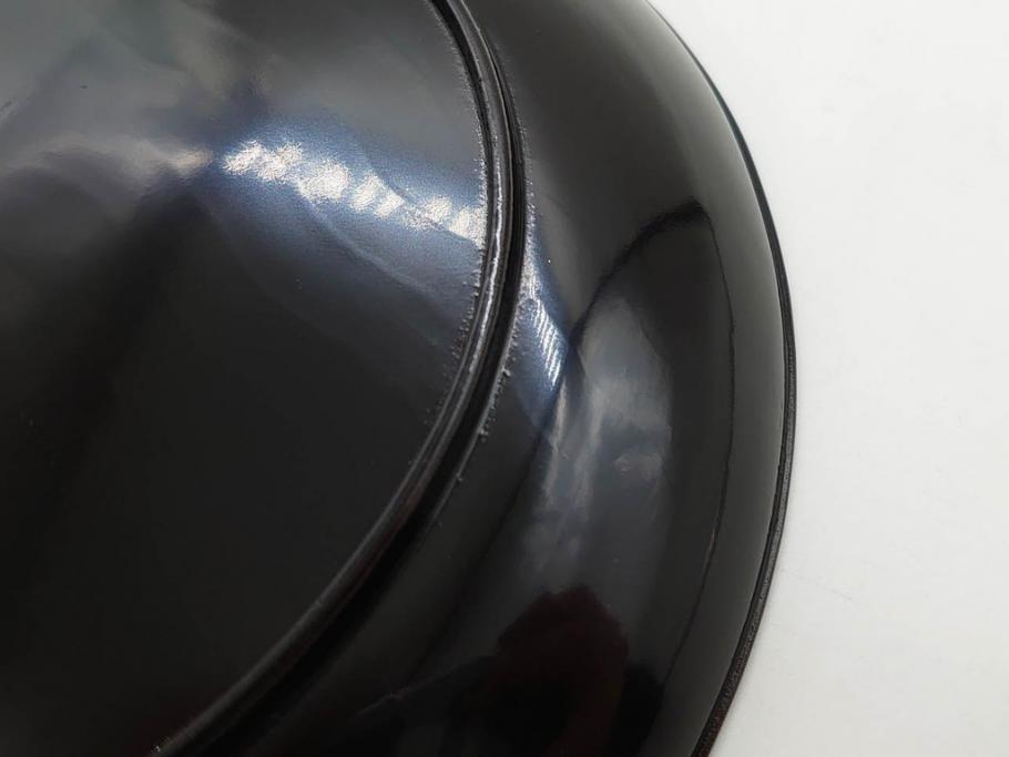 明治～大正期　漆器　木製　気品を感じる銘々皿13枚セット(木皿、茶道具、漆芸、菓子器、小皿、和食器、和皿)(R-079651)　