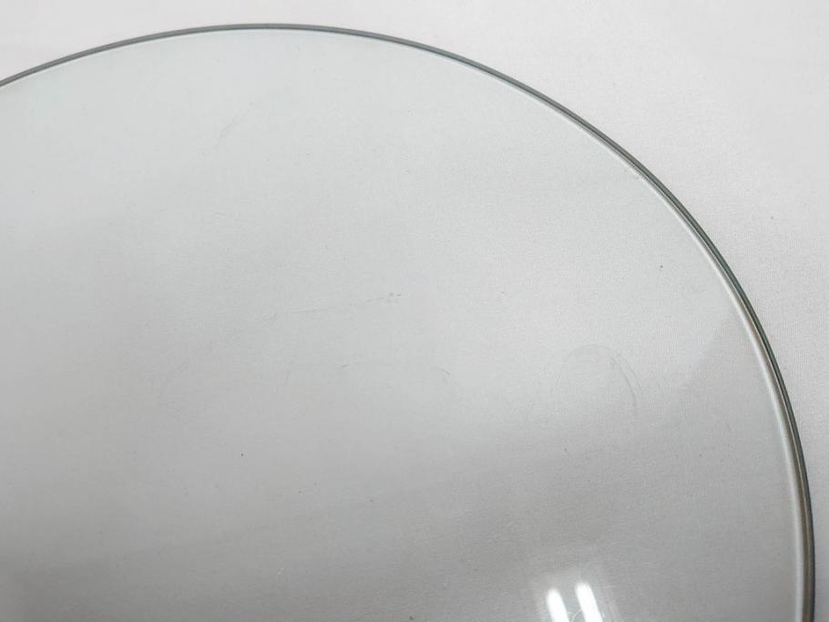 大正～昭和初期　蒔絵　刳り貫き　菊　雅なデザインが魅力の火鉢(花、丸火鉢、手あぶり、木製、ガラス天板付き)(R-079678)