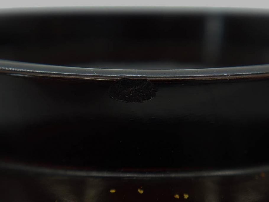 明治期　上手物　高蒔絵　金梨地　梅竹　眩い煌めきに見惚れる煮物椀10客セット(笹、漆器、和食器、木製椀、汁椀、吸物椀、お椀、共箱付き)(R-079680)