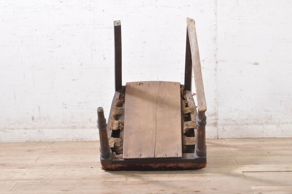和製アンティーク　大正ロマン　繊細で優美な古い洋館のチェア(ダイニングチェア、椅子、イス、いす)(R-072065)