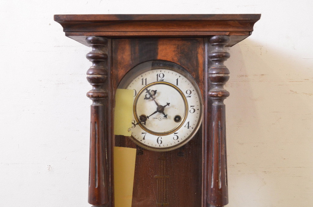 和製アンティーク　精工舎(SEIKOSHA、セイコー)　TRADE(S)MARK　クラシカルな佇まいが魅力の掛け時計(柱時計、古時計、振り子時計)(R-072414)