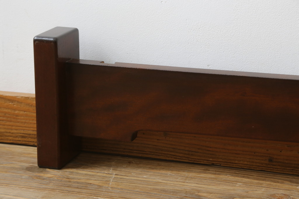 中古　美品　松本民芸家具　すのこ付き　特注サイズの希少なベッドフレーム(セミダブル～ダブル)(R-073780)