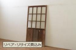 アンティーク建具　漆塗りの艶やかさが高級感を演出する杉材の板戸4枚セット(引き戸、建具)(R-048273)