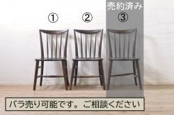 中古　松本民芸家具　美しいシルエットが魅力の#72リーチ型チェア(ダイニングチェア、椅子)(R-049810)