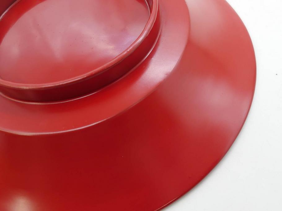 明治期　朱塗　木製椀　食卓を明るく彩る煮物椀10客セット(漆器、和食器、汁椀、蓋付き、吸物椀、お椀、共箱付き)(R-079687)