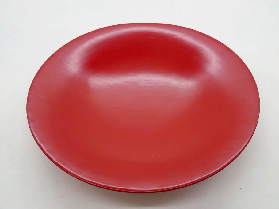 明治期　朱塗　木製椀　艶やかな漆が美しい煮物椀10客セット(漆器、和食器、汁椀、蓋付き、吸物椀、お椀、共箱付き)(R-079688)