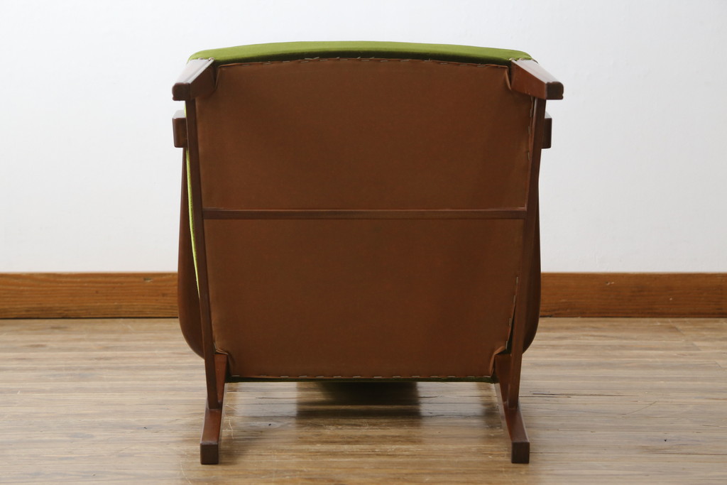 中古　美品　神戸洋家具　メープル不二屋　上品な佇まいが魅力的なアームチェア(ダイニングチェア、1P、一人掛け)(R-079765)