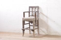 ビンテージ家具　本革使用の高級感あふれるチェア(椅子、ダイニングチェア)(R-042844)