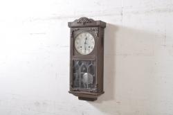 和製アンティーク　落ち着いたクラシカルな雰囲気が素敵な掛け時計(柱時計、古時計、振り子時計)(R-072429)