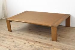 和製アンティーク　ヒノキ材　昭和初期　心やすらぐレトロな空間づくりにおすすめのちゃぶ台(座卓、丸型、ローテーブル、折りたたみテーブル)(R-047411)