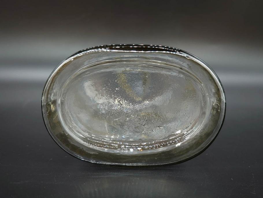 大正～昭和初期　時代を重ねた味わいのあるボトル瓶5点セット(ガラスビン、ガラス瓶、硝子、薬瓶、花瓶、花入、花器)(R-076787)