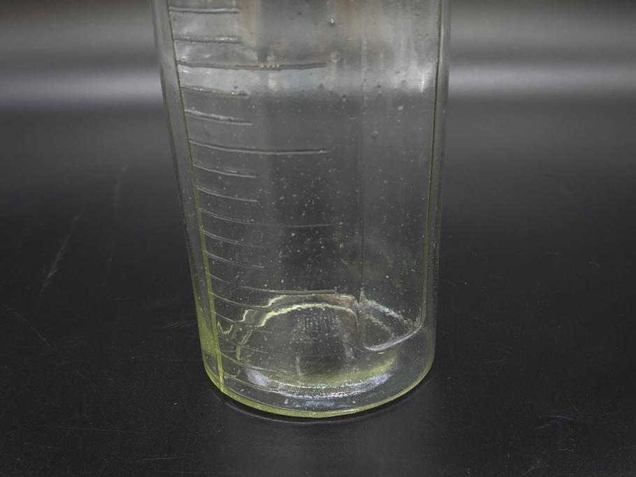 大正～昭和初期　時代を重ねた味わいのあるボトル瓶5点セット(ガラスビン、ガラス瓶、硝子、薬瓶、花瓶、花入、花器)(R-076787)