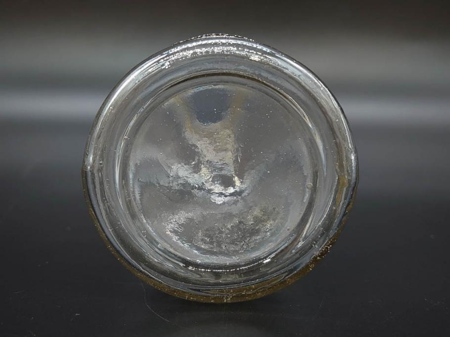 大正～昭和初期　時代を重ねた味わいのあるボトル瓶5点セット(ガラスビン、ガラス瓶、硝子、薬瓶、花瓶、花入、花器)(R-076787)