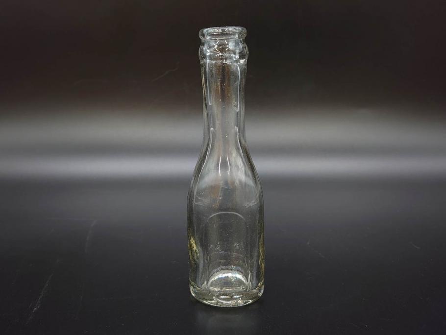 大正～昭和初期　時代を重ねた味わいのあるボトル瓶5点セット(ガラスビン、ガラス瓶、硝子、薬瓶、花瓶、花入、花器)(R-076787)