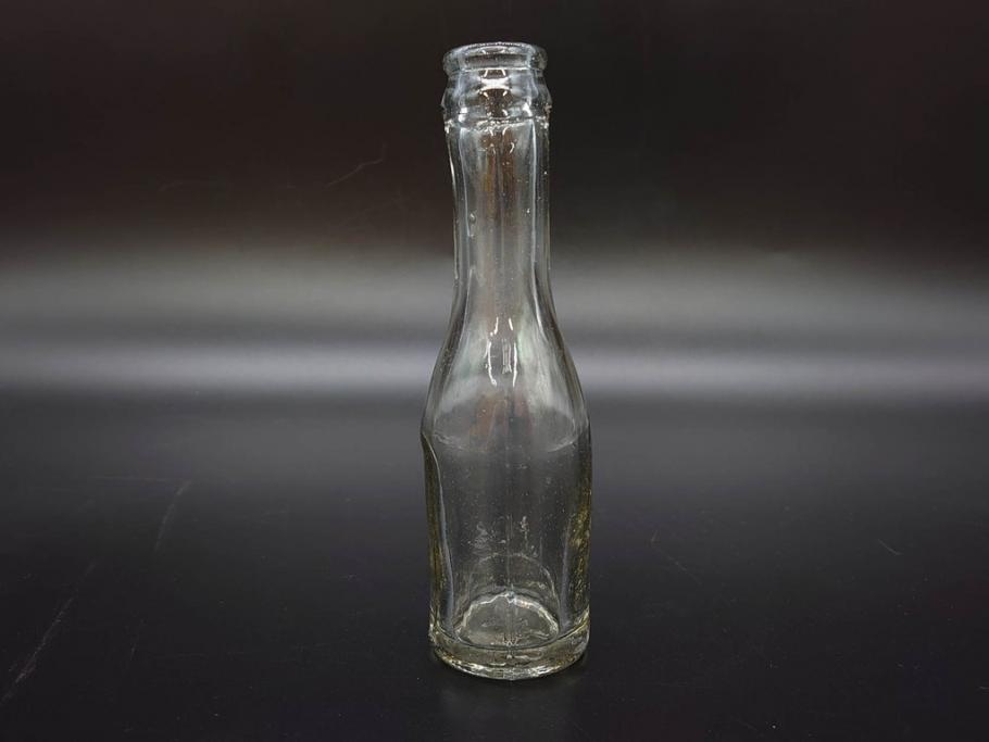 大正～昭和初期　時代を重ねた味わいのあるボトル瓶5点セット(ガラスビン、ガラス瓶、硝子、薬瓶、花瓶、花入、花器)(R-076787)