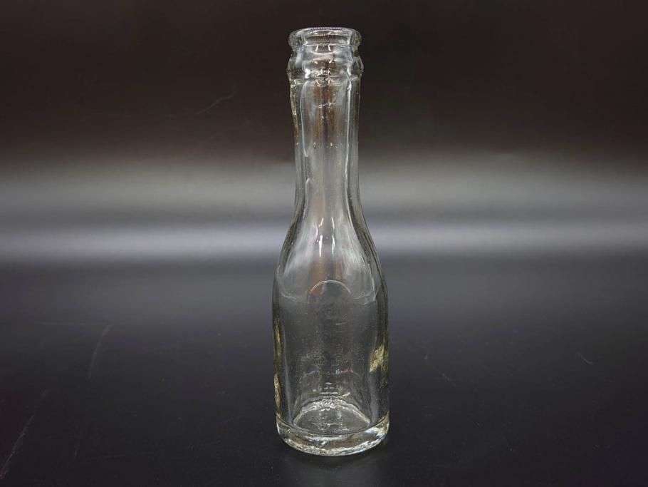 大正～昭和初期　時代を重ねた味わいのあるボトル瓶5点セット(ガラスビン、ガラス瓶、硝子、薬瓶、花瓶、花入、花器)(R-076787)