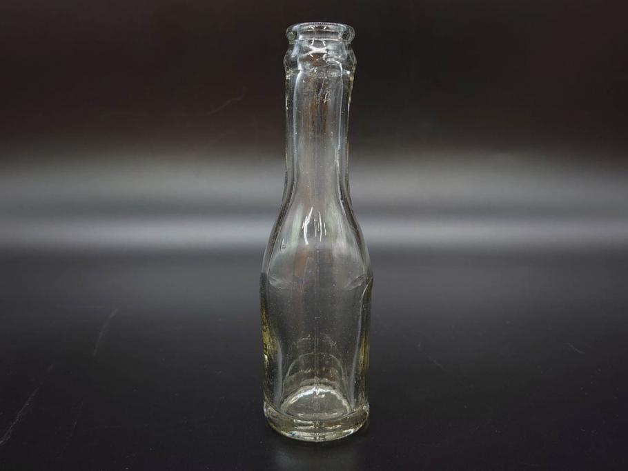 大正～昭和初期　時代を重ねた味わいのあるボトル瓶5点セット(ガラスビン、ガラス瓶、硝子、薬瓶、花瓶、花入、花器)(R-076787)