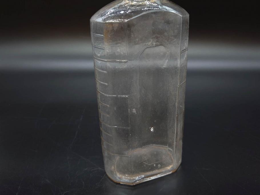 大正～昭和初期　お部屋のアクセントになるボトル瓶5点セット(ガラスビン、ガラス瓶、硝子、薬瓶、花瓶、花入、花器)(R-076915)