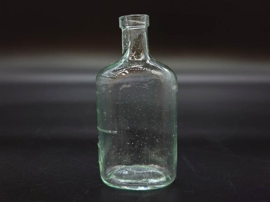 大正～昭和初期　お部屋のアクセントになるボトル瓶5点セット(ガラスビン、ガラス瓶、硝子、薬瓶、花瓶、花入、花器)(R-076915)