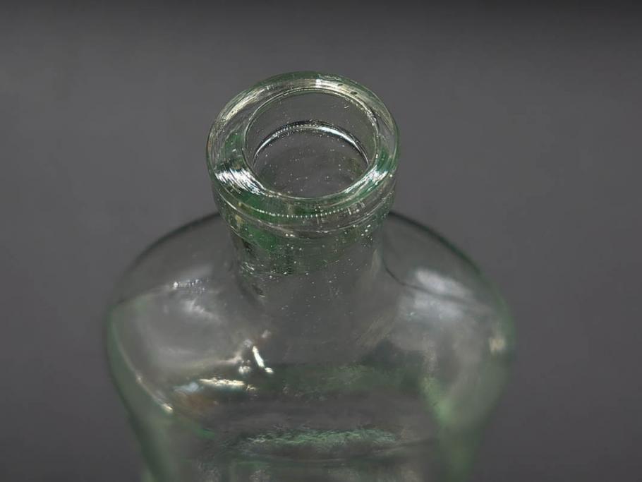 大正～昭和初期　お部屋のアクセントになるボトル瓶5点セット(ガラスビン、ガラス瓶、硝子、薬瓶、花瓶、花入、花器)(R-076915)