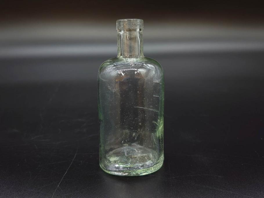 大正～昭和初期　お部屋のアクセントになるボトル瓶5点セット(ガラスビン、ガラス瓶、硝子、薬瓶、花瓶、花入、花器)(R-076915)