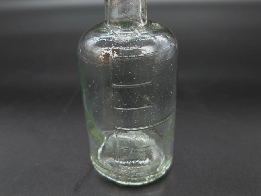 大正～昭和初期　お部屋のアクセントになるボトル瓶5点セット(ガラスビン、ガラス瓶、硝子、薬瓶、花瓶、花入、花器)(R-076915)