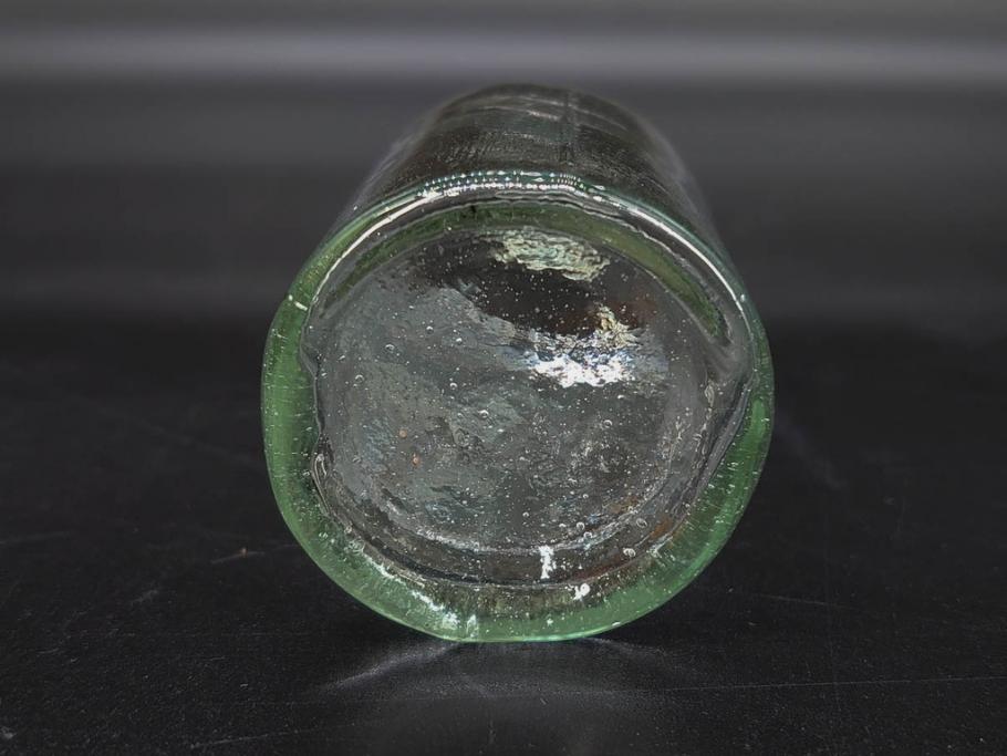 大正～昭和初期　お部屋のアクセントになるボトル瓶5点セット(ガラスビン、ガラス瓶、硝子、薬瓶、花瓶、花入、花器)(R-076915)