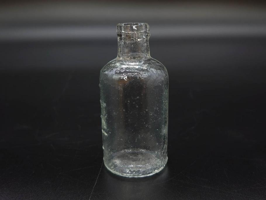 大正～昭和初期　お部屋のアクセントになるボトル瓶5点セット(ガラスビン、ガラス瓶、硝子、薬瓶、花瓶、花入、花器)(R-076915)