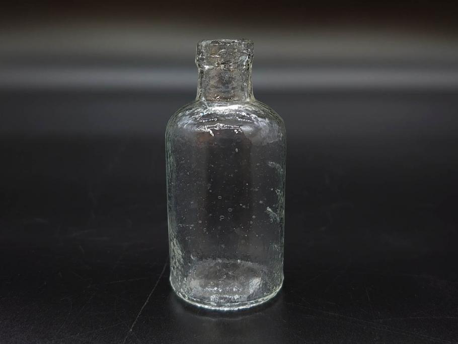 大正～昭和初期　お部屋のアクセントになるボトル瓶5点セット(ガラスビン、ガラス瓶、硝子、薬瓶、花瓶、花入、花器)(R-076915)