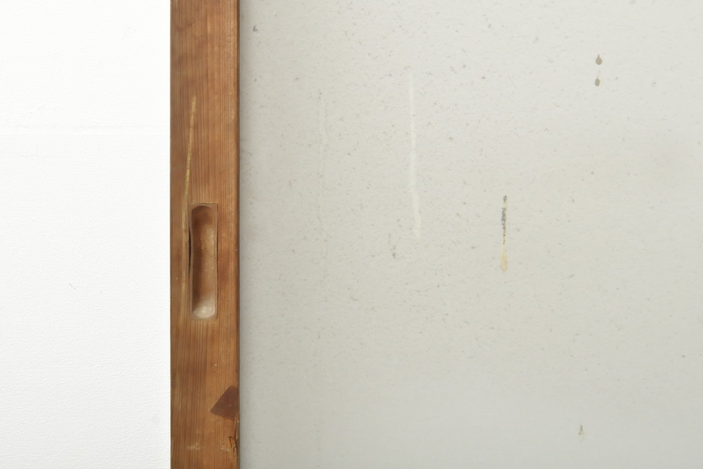 アンティーク建具 昭和初期 お洒落な格子が目を引くすりガラス