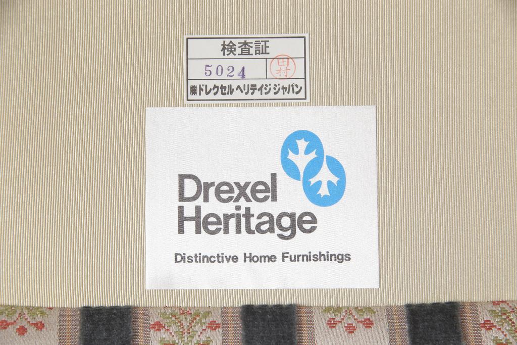 中古　美品　DREXEL HERITAGE(ドレクセルヘリテイジ)　Upholstery(アップホルスタリー)　ワンランク上の上質なお部屋作りにぴったりの1人掛けソファ(アームチェア、一人掛けソファ)(R-054979)