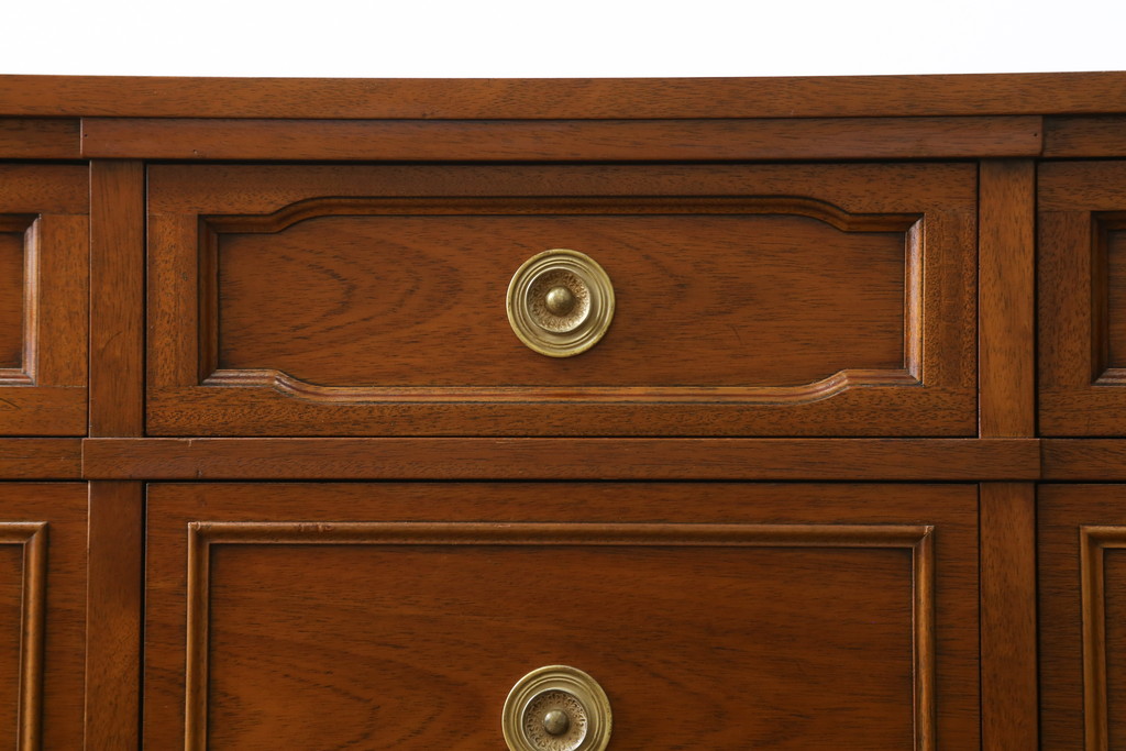 中古　美品　DREXEL HERITAGE(ドレクセルヘリテイジ)　Triune(トライユン)　上品な佇まいが魅力のマホガニー材製サイドボード(サイドチェスト、引き出し)(定価約70万円)(R-078159)