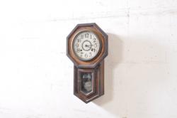 和製アンティーク　愛知時計電機(アイチ、AICHI)　30DAY　木の温かみを感じる置き時計(置時計、古時計)(R-072508)